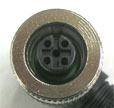 a detail of a M12 female connector
