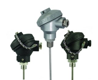 Industrial MI Thermocouples with Protection Head & Process Fitting